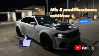 Top 5 modificaciones estéticas para tu Charger Widebodymust see dodge mopar srt [upl. by Ekrub]