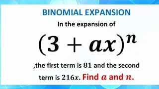 abn Binomial expansion A level maths paper 1 practice question wjecmathspaper1 grade12maths [upl. by Genaro617]