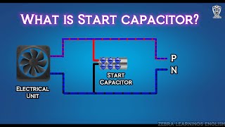 What is Start Capacitor  Animation  HVAC  Electrical [upl. by Atnauqahs84]