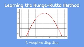 Learning the RungeKutta Method 2 Adaptive Step Size [upl. by Ashlin]