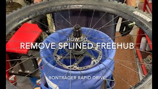 HowTo Stuck Mountain Bike Splined Freehub Removal [upl. by Artiek]