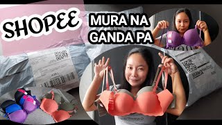 SHOPEE BRA HAUL [upl. by Aicatsanna443]