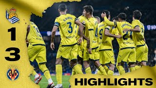 Highlights Real Sociedad 13 Villarreal  LALIGA EA SPORTS [upl. by Elvie]