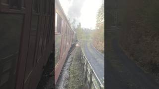 Steaming out of Grosmont behind 5428 ‘Eric Treacy’ [upl. by Dreda]