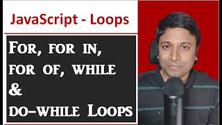 JavaScript  for  for in for of while and do while loops  Demo [upl. by Aicilana]