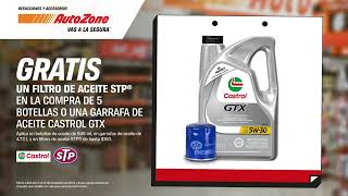 En AutoZone estamos para ti… ¡GRATIS un filtro de aceite STP® en la compra de aceite Castrol GTX [upl. by Reger445]