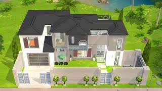 Twin Palms Modern House 🏡 House Tour  Floor Plan  The Sims Mobile  Pochita [upl. by Torres]