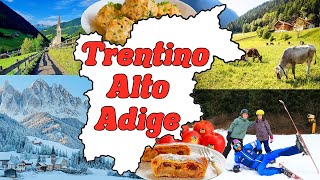 🍎🏔🎿 IL TRENTINO ALTO ADIGE  Le Regioni dItalia Geografia 📚🌍 [upl. by Giule]