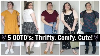 My Plus Size Style Thrifty Comfy amp Cute  JULY 2024 OOTM Outfits of the Month [upl. by Ekrub773]