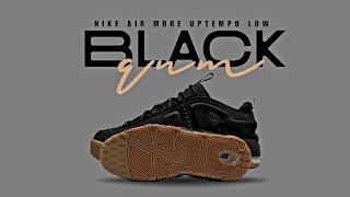 BLACK GUM 2025 Nike Air More Uptempo DETAILED LOOK  RELEASE INFO [upl. by Oidualc]