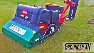 Groundsman Flexblade Core Collector Attachment for TORO Procore Short [upl. by Ylera]