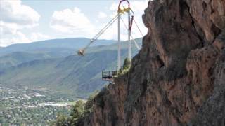 Giant Canyon Swing at Glenwood Caverns [upl. by Annahavas]