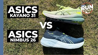 ASICS Gel Kayano 31 vs ASICS Gel Nimbus 26 Three runners test ASICS’ maxcushioned favourites [upl. by Lenrad]