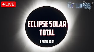 ECLIPSE SOLAR TOTAL en vivo desde México [upl. by Aerdnek]