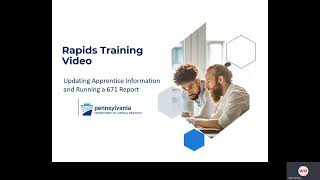 Rapids Video Series 8 Updating Apprentice Information and Generating 671 [upl. by Brunk]