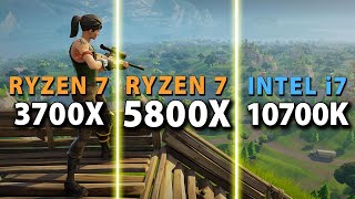 AMD Ryzen 7 5800X vs 3700X vs Intel i710700K [upl. by Eliseo]