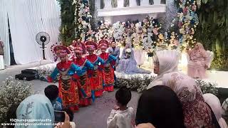 Tari Ondel Ondel Betawi Yudha Asri Wedding Kanaya amp Abisarin Menteng Jakarta [upl. by Arabelle]