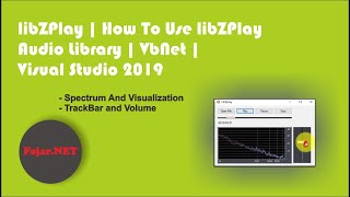 libZPlay  How To Use libZPlay Audio Library  VbNet  Visual Studio 2019 [upl. by Gayler633]