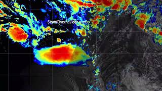 Satellite of the Tonga Volcano Eruption With Multi Spectrum Satellite View [upl. by Shaughn696]