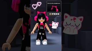 HURRY GET THIS PINK CAT EAR HEADPHONES NOW💕🎧💖😻🙀freeitem roblox robloxfreeitem [upl. by Rebak]