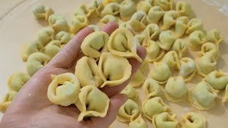 pasta fresca fatta in casa 😋 Tortellini favolosi ripieni con ricotta e spinaci 💯30 [upl. by Aeht850]