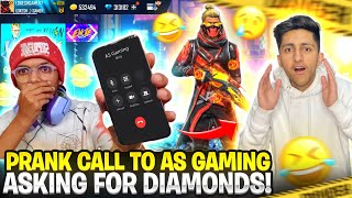 Prank Call On As Gaming Asking 1Million Diamonds amp iPhone 12 Pro Max [upl. by Raynah]