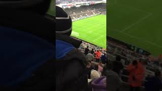 Newcastle fans chanting about Europa league hope [upl. by Reivaxe]