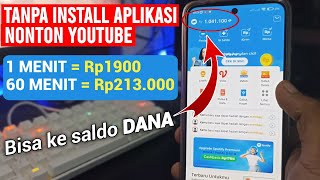 Pasti Cair Nonton YouTube Dapat Uang Terbaru  Cara Cari Duit Di Internet [upl. by Serra926]