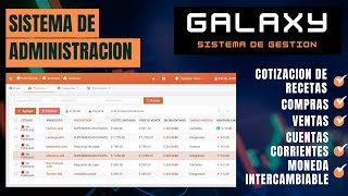 Software de gestion GALAXY 20  Programa tipo Punto de Venta [upl. by Chicoine]