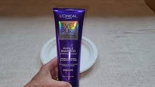 Loreal EverPure Purple Shampoo Review [upl. by Farlie]