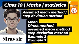 Day 15  Class 10  Maths  statistics  Assumed mean method  step deviation method  problems [upl. by Fiona]