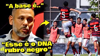 🔴 A BASE DO FLAMENGO É INSANA TÉCNICO DO SUB17 FALA SOBRE O DNA RUBRO NEGRO [upl. by Eissirhc]