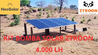 KIT BOMBA SOLAR ZTROON 3ZTPC527596750W bombasolar pocoartesiano energiasolar painelsolar [upl. by Carboni]