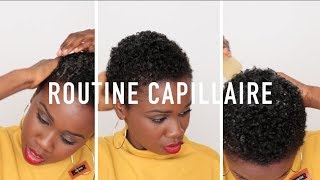 Ma nouvelle routine capillaire pour cheveux courts crépus hairroutine [upl. by Erdnassac727]