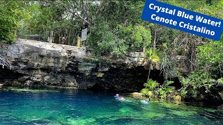 Cenote Cristalino  Playa Del Carmen Mexico [upl. by Modeerf]