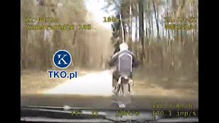 potracenie motocyklisty nagranie z radiowozu [upl. by Terti399]