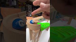 NO2 billiard ball wooden original rotating marble run ①marblerun [upl. by Lasala]