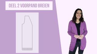 Zo brei je het voorpand van dit vest [upl. by Ociral468]