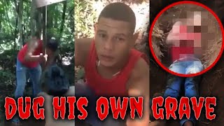 A Truly Shocking Video From Brazil  Victim Forced To Dig His Own Grave Before Being Hacked To Death [upl. by Odlanir495]