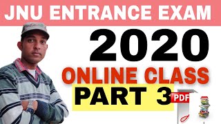 JNU LIVE CLASSES PART 3  JNU ONLINE COACHING CLASS FREE 2020 [upl. by Brandon]