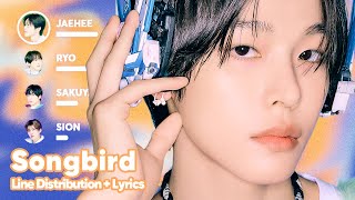 NCT WISH  Songbird Korean Version Line Distribution  Lyrics Karaoke PATREON REQUESTED [upl. by Eniamzaj223]