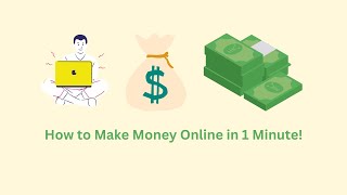 How to Make Money Online in 1 Minute  Make money online [upl. by Ahsii]