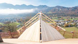 BauUpdate Bereit fürs Dach SunleitnResidenz im Salzkammergut nächster Bauabschnitt 🚧 [upl. by Mendelson]