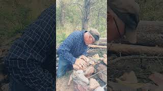 You wont believe what this guy made with a Culvert bushcaft camping [upl. by Kauppi]