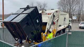 BRAND NEW MEGA DISPOSAL Garbage Truck Packing Trash [upl. by Mays]