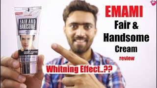 Emami fair and handsome cream review  Best fairness cream for men [upl. by Damalas]