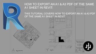 HOW TO EXPORT AN A1 amp A3 PDF OF THE SAME A1 SHEET IN REVIT [upl. by Dmitri]