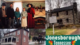 Jonesborough Tennessee The Oldest Town in Tennessee on a Rainy Day [upl. by Hukill]