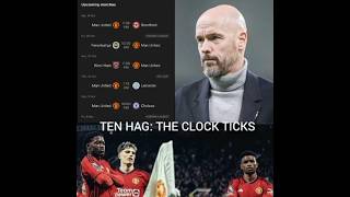 TEN HAG THE CLOCK TICKS football manchesterunited youtubeshort trendingshorts tenhag [upl. by Netsua732]