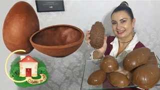 OVOS DE PASCOA PARA INICIANTES  3 MANEIRAS SIMPLES DE FAZER  Culinária em Casa [upl. by Atiekan]